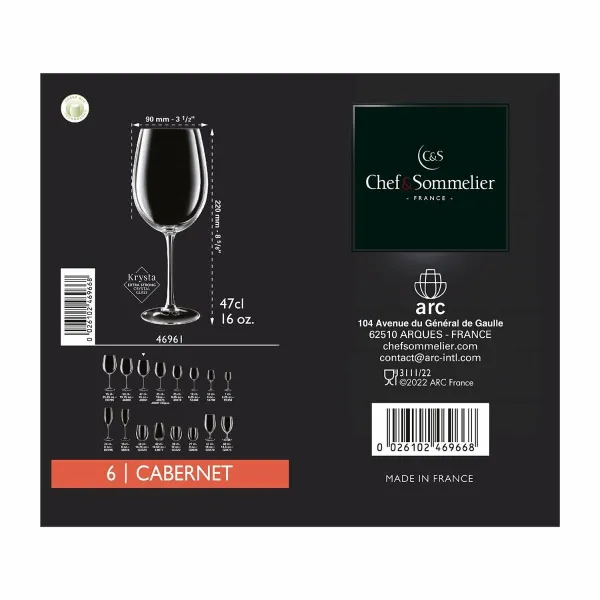 Wine glass Cabernet 6 Units (35 cl)