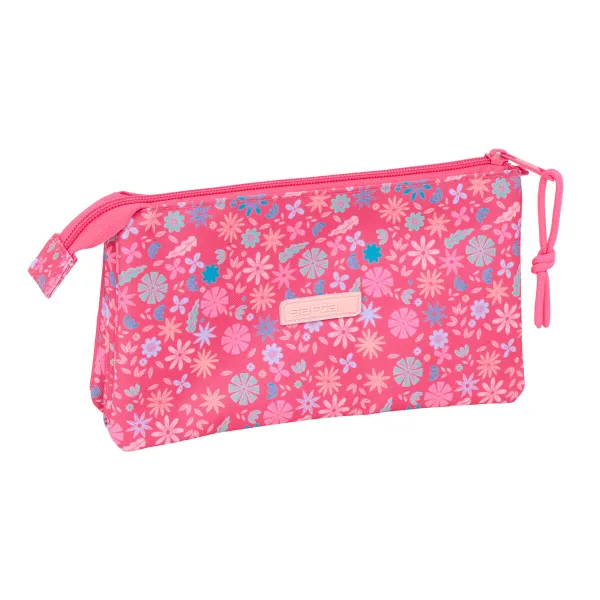 Triple Carry-all Safta Feeling Pink 22 x 12 x 3 cm