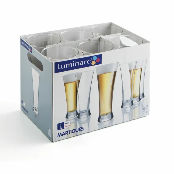 Stikls Luminarc Martigues Caurspīdīgs Stikls 6 gb. 330 ml
