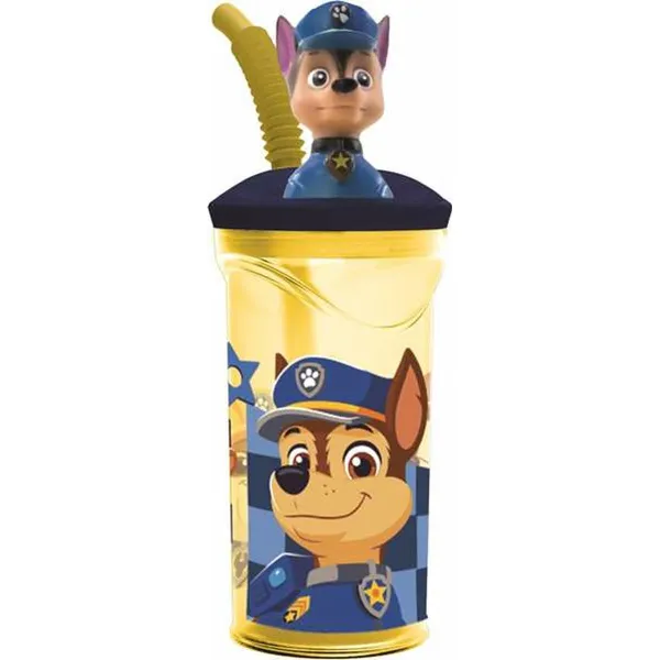 Puodelį su Šiaudeliu The Paw Patrol Boy Rescue Pups 360 ml 3D