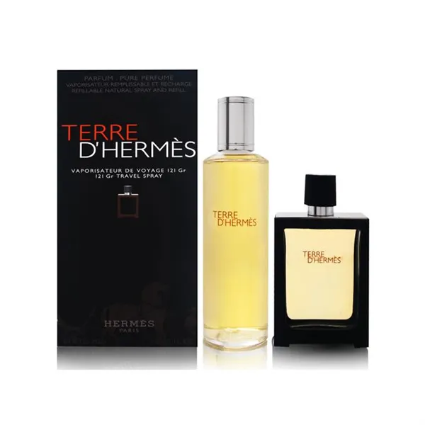 Terre D'hermes Eau De Perfume Spray Refillable 30ml Set 2 Pieces