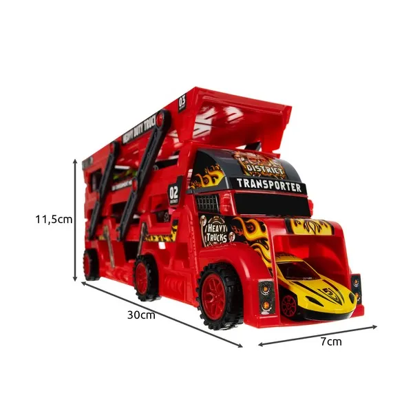 TIR sunkvežimio komplektas su 6 automobiliais 22515
