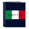 Gredzenveida stiprinājums Benetton Flag Tumši Zils A4 27 x 33 x 6 cm