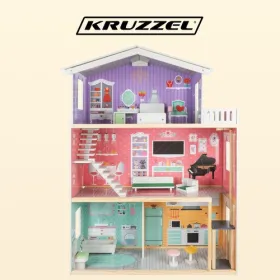 Kruzzel-nukkekoti Suuri nukkekoti 114 cm 114 cm
