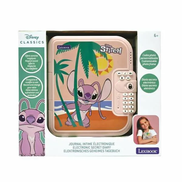 Interaktyvus žaislas Stitch Angel Rožinė Dienoraštis