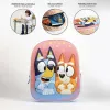 3D School Bag Bluey Pink 25,0 x 31,0 x 10,0 cm