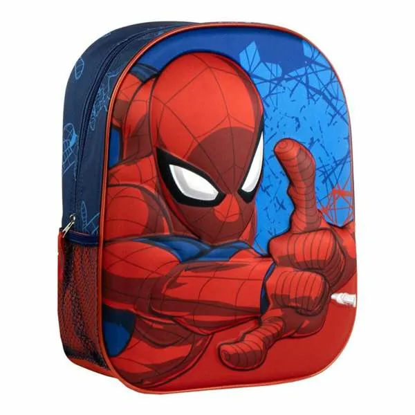 3D-kooliseljakott Spider-Man Sinine 25,0 x 31,0 x 10,0 cm