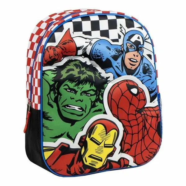 3D mokyklinis krepšys The Avengers Juoda 25,0 x 31,0 x 10,0 cm