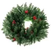 Ziemassvētku vainags durvīm, dekoratīvs ornaments, 60 cm, blīvs, XXL