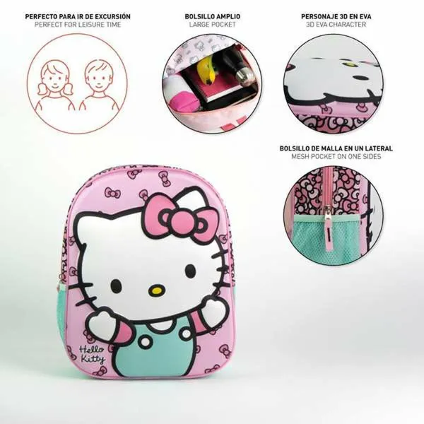 Mokyklinis krepšys Hello Kitty Rožinė 25,0 x 31,0 x 10,0 cm