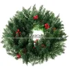 Ziemassvētku vainags durvīm, dekoratīvs ornaments, 60 cm, blīvs, XXL