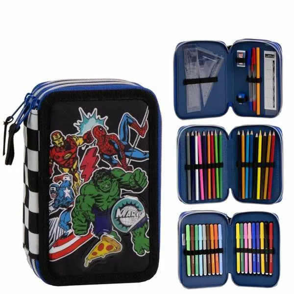 Penālis The Avengers Melns 12,5 x 6,5 x 19,5 cm