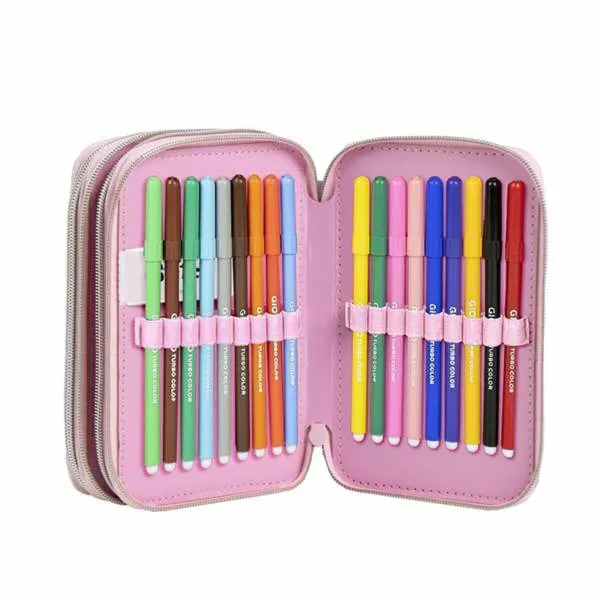 Pencil Case Stitch Lilac 12,5 x 6,5 x 19,5 cm