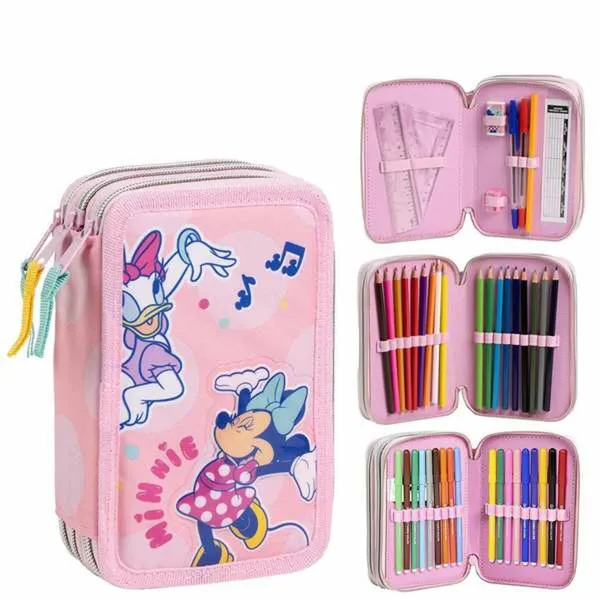 Kynäkotelo Minnie Mouse Pinkki 12,5 x 6,5 x 19,5 cm