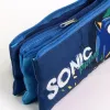 Тройной пенал Sonic Prime Светло Синий Light Blue 2,2 x 1,1 x 22,5 cm
