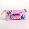 Kolmilokeroinen laukku Minnie Mouse Pinkki 2,2 x 1,1 x 22,5 cm