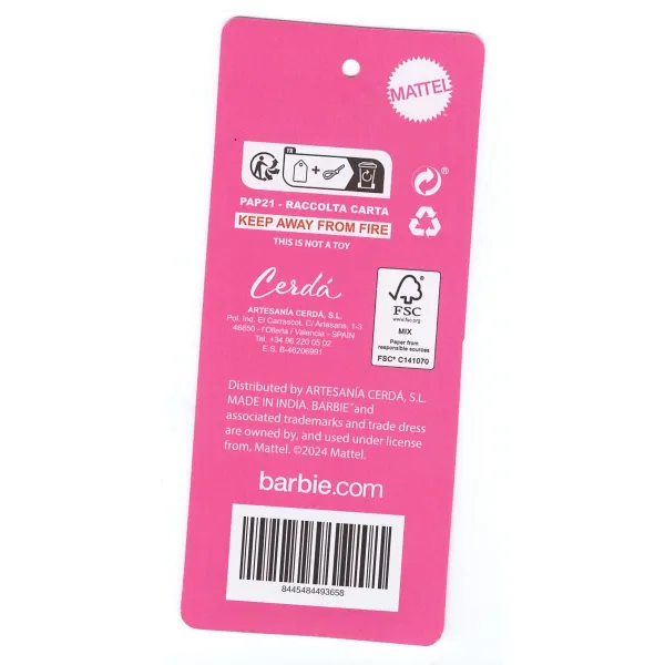 Triple Carry-all Barbie Fuchsia 2,2 x 1,1 x 22,5 cm