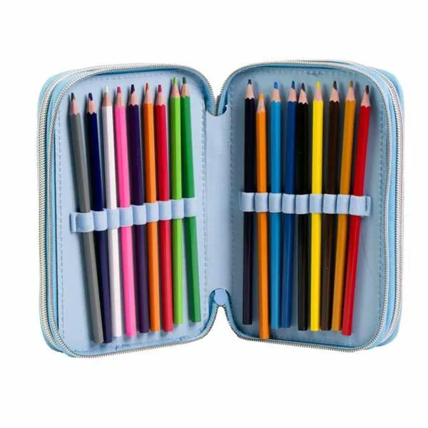 Pencil Case Frozen Dark blue 12,5 x 6,5 x 19,5 cm