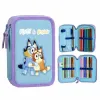 Pencil Case Bluey Light Blue 12,5 x 19,5 x 4,5 cm