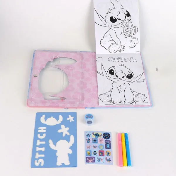 Set de Papetărie Stitch Spalvotas 8 Dalys