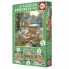 Puzle un domino komplekts Educa Trusis 12 Daudzums 16 Daudzums 20 Daudzums 25 Daudzums (4 gb.)
