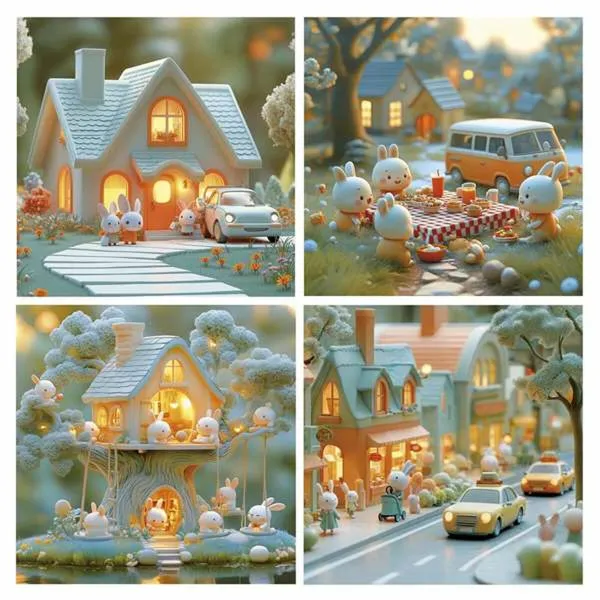 Puzzle Educa Rabbit 12 Pieces 16 Pieces 20 Pieces 25 Pieces (4 Units)