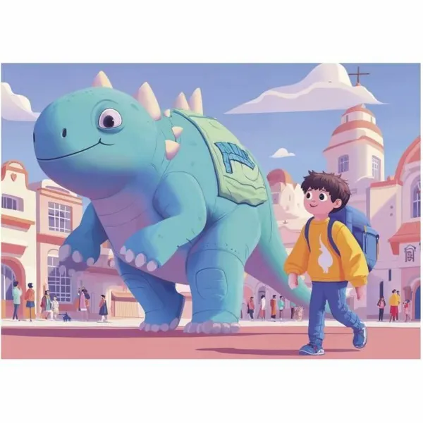 4 Pusle Komplekt Educa Friendly Dinosaurs