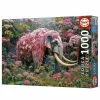 Puzle un domino komplekts Educa Floral Elephant