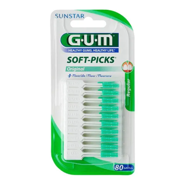 Sunstar Gum Soft-Picks Original With Regular Fluoride 80 Units