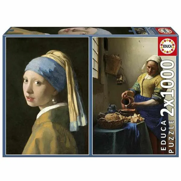 Головоломка Educa Vermeer 1000 Предметы (2 штук)