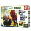 4 Pužļu Komplekts Educa Dino Spidey 12 Daudzums 16 Daudzums 20 Daudzums 25 Daudzums (4 gb.)