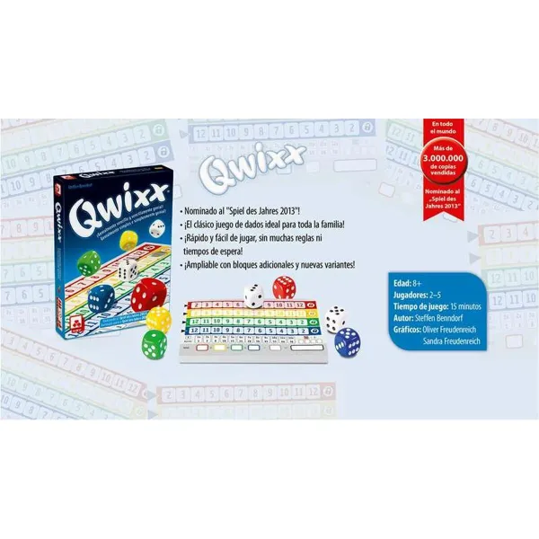 Izglītojošā Spēle Fournier Qwixx
