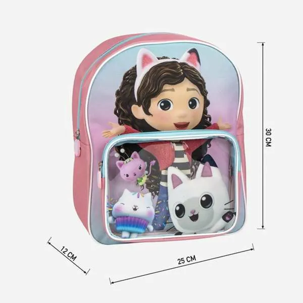 Koululaukku Gabby's Dollhouse Pinkki
