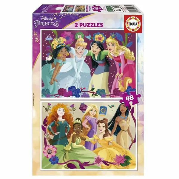 Palapeli Educa Disney Princess 2 x 48