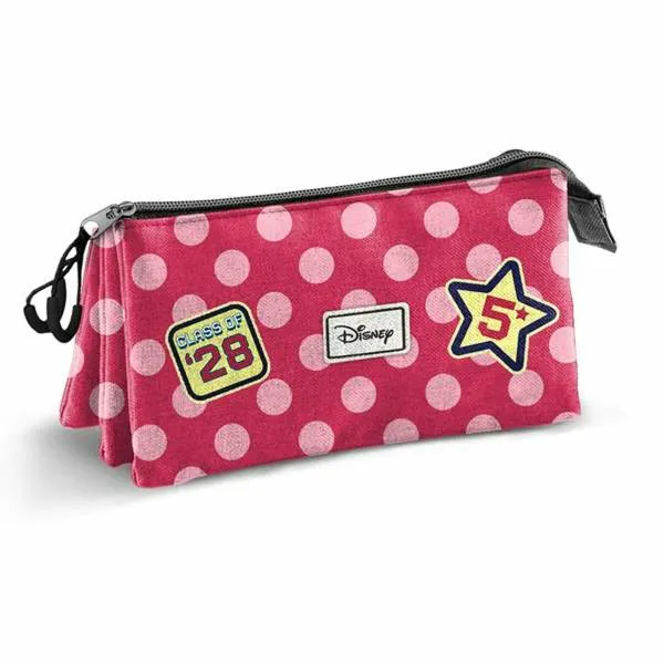Kolmilokeroinen laukku Minnie Mouse Pinkki 23 x 8 x 11 cm