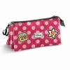 Kolmilokeroinen laukku Minnie Mouse Pinkki 23 x 8 x 11 cm