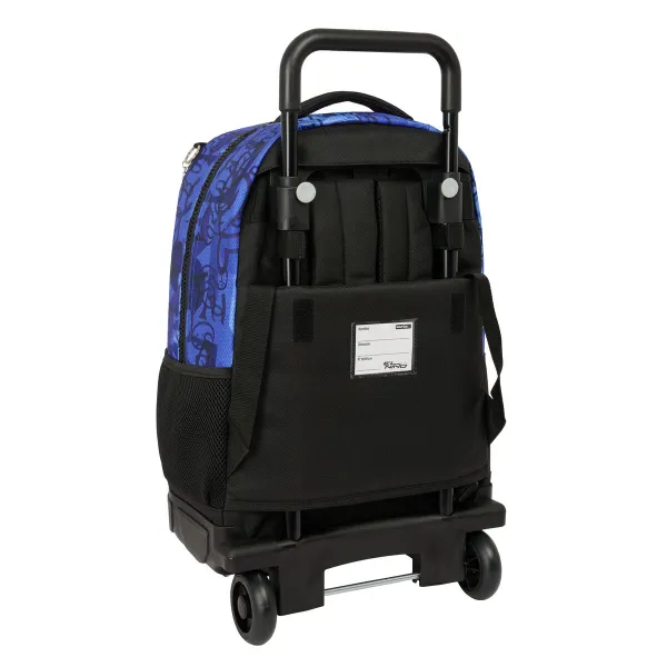 Mokyklinė kuprinė su ratukais El Niño Roller Mėlyna Juoda 33 x 45 x 22 cm