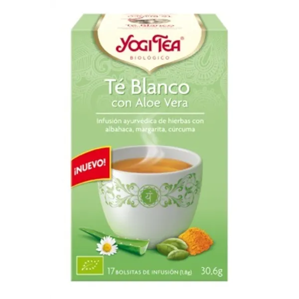 Yogi Tea Te Blanco Con Aloe Vera 17 Filtros