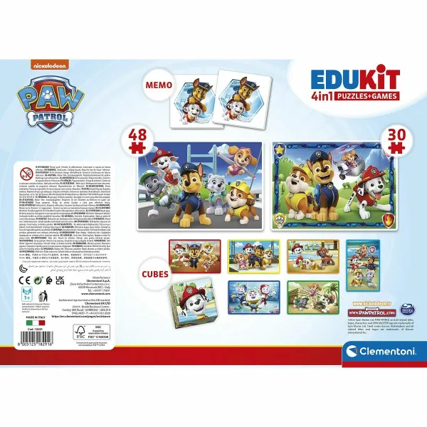 Набор из 4 пазлов The Paw Patrol Clementoni Edukit