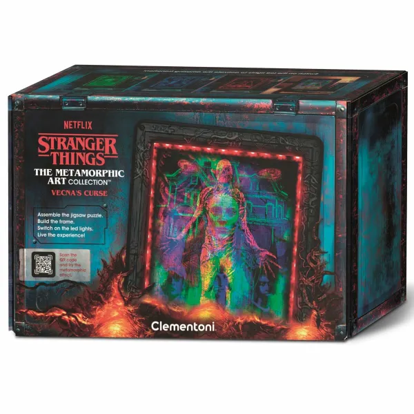 Puzle un domino komplekts Clementoni Stranger Things - Cadre lumineux V2 49 x 36 cm 520 Daudzums