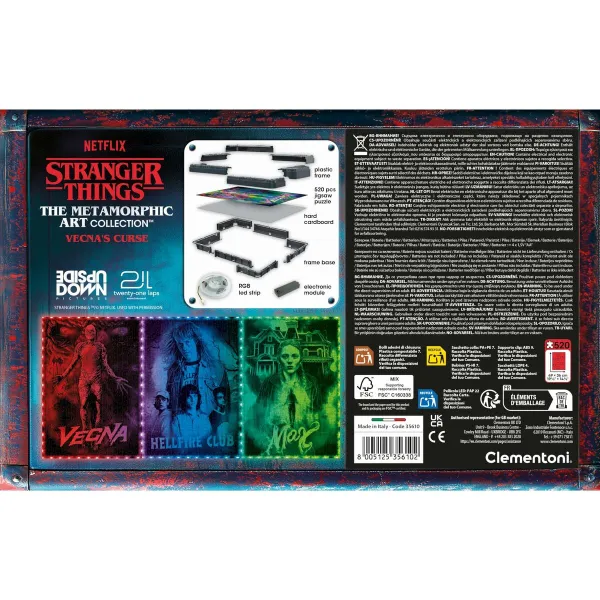 Головоломка Clementoni Stranger Things - Cadre lumineux V2 49 x 36 cm 520 Предметы
