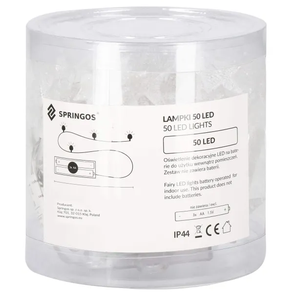 Joulukoristevalot Springos CL0179, 50 LED