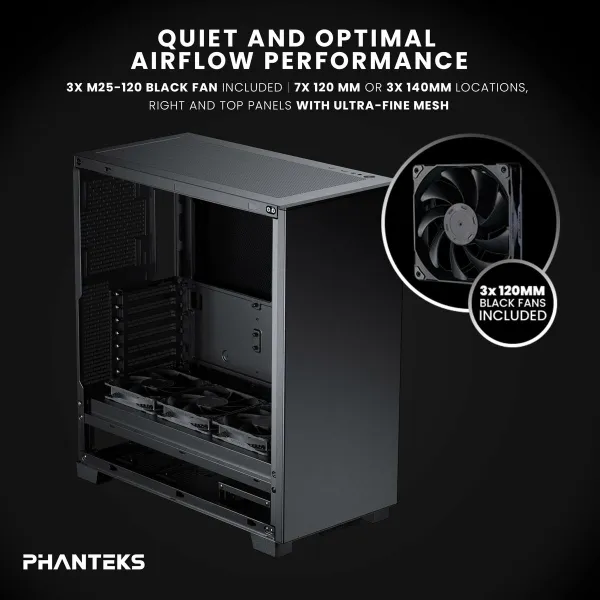 ATX Pus-torņveida Kārba Phanteks PH-XT523PSC_BK01