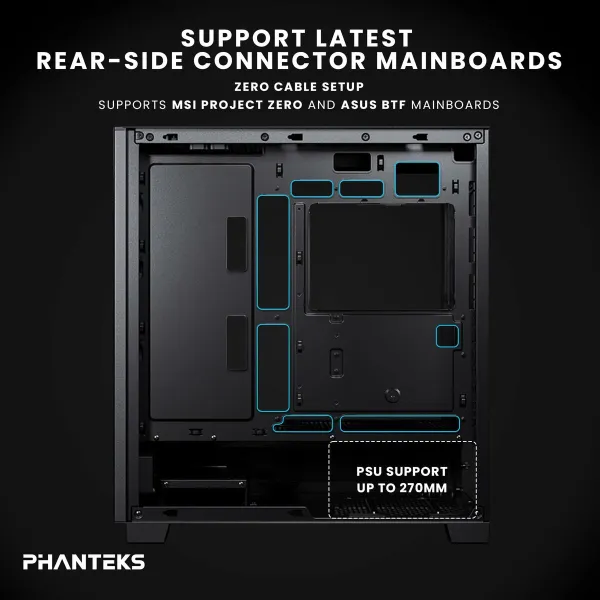ATX Pus-torņveida Kārba Phanteks PH-XT523PSC_BK01