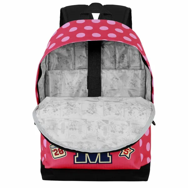 Mokyklinis krepšys Minnie Mouse Rožinė 31 x 18 x 44 cm