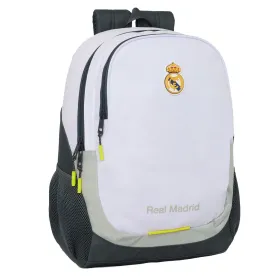 Mokyklinis krepšys Real Madrid C.F. Balta 32 x 44 x 16 cm