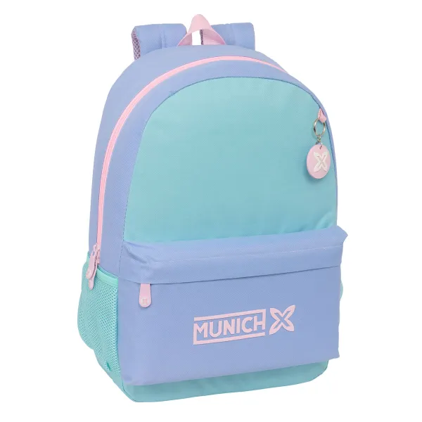 School Bag Munich Mellow Blue Pink Celeste 30 x 46 x 14 cm