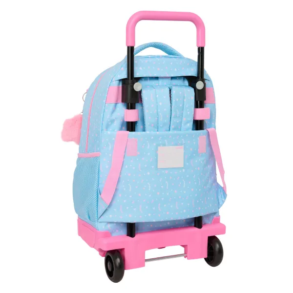 Школьный рюкзак с колесиками BlackFit8 Smile Синий Розовый 33 x 45 x 22 cm