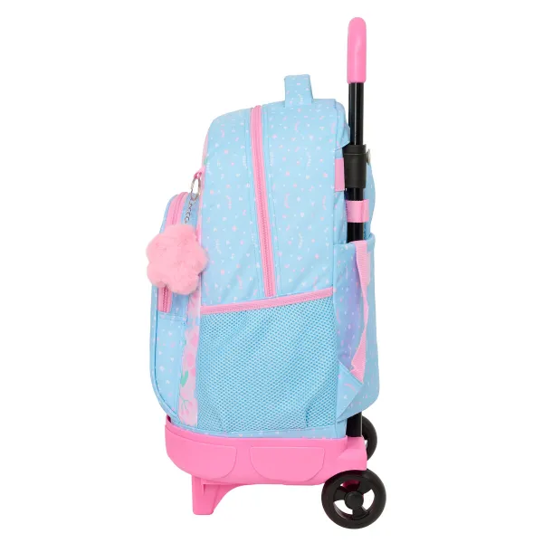 Ratastega koolikott BlackFit8 Smile Sinine Roosa 33 x 45 x 22 cm
