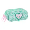 Kolmilokeroinen laukku Safta Cuore Mintunvihreä 21,5 x 10 x 8 cm